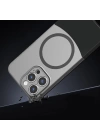 Apple iPhone 15 Pro Kılıf M-Safe Şarj Özellikli Mıknatıslı Zore Duble Kapak