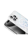 Apple iPhone 15 Pro Kılıf M-Safe Şarj Özellikli Şeffaf Zore Folk Sert Kapak