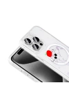 Apple iPhone 15 Pro Kılıf M-Safe Şarj Özellikli Şeffaf Zore Folk Sert Kapak