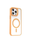 Apple iPhone 15 Pro Kılıf M-safe Şarj Özellikli Standlı Zore M-safe Klon Lensli Kapak