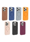 Apple iPhone 15 Pro Kılıf M-safe Şarj Özellikli Zore Meta Kapak