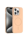 Apple iPhone 15 Pro Kılıf M-safe Şarj Özellikli Zore Ruby Sert Kapak