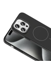 Apple iPhone 15 Pro Kılıf M-safe Şarj Özellikli Zore Ruby Sert Kapak