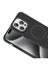 Apple iPhone 15 Pro Kılıf M-safe Şarj Özellikli Zore Ruby Sert Kapak