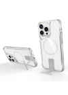 Apple iPhone 15 Pro Kılıf M-safe Şarj Özellikli Zore T-Max Standlı Kapak