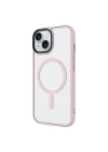Apple iPhone 15 Pro Kılıf Mat Arka Yüzey Wireless Şarj Özellikli Zore Flet M-safe Kapak
