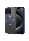Apple iPhone 15 Pro Kılıf Mat Tasarımlı M-safe Wireless Şarj Özellikli Zore Mat Setro Kapak