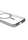 Apple iPhone 15 Pro Kılıf Wireless Şarj Özellikli Sert PC Zore Mat Riksos M-safe Kapak