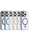 Apple iPhone 15 Pro Kılıf Zore Wireless Şarj Özellikli Pixel M-safe Kapak
