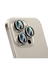 Apple iPhone 15 Pro Max CaseWorld Alloy Serisi Oleofobik Anti Reflective Kamera Lens Koruyucu