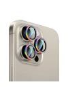Apple iPhone 15 Pro Max CaseWorld Alloy Sparkling Diamond Serisi Taşlı Lens Koruyucu