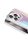 Apple iPhone 15 Pro Max Kılıf Airbagli Renkli Arka Yüzey Boncuk Tasarımlı Zore Kumul Kapak
