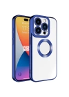 Apple iPhone 15 Pro Max Kılıf Kamera Korumalı Logo Gösteren Zore Omega Kapak