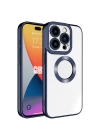 Apple iPhone 15 Pro Max Kılıf Kamera Korumalı Logo Gösteren Zore Omega Kapak