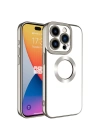 Apple iPhone 15 Pro Max Kılıf Kamera Korumalı Logo Gösteren Zore Omega Kapak