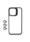 Apple iPhone 15 Pro Max Kılıf Kamera Lens Korumalı Standlı Zore Klon Lensli Kapak