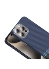 Apple iPhone 15 Pro Max Kılıf M-safe Şarj Özellikli Karbon Fiber Görünümlü Zore Gros Kapak