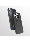 Apple iPhone 15 Pro Max Kılıf M-safe Şarj Özellikli Standlı Zore Samara Kapak