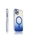 Apple iPhone 15 Pro Max Kılıf M-safe Şarj Özellikli Transparan Renk Geçişli Zore Toros Kapak