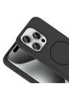 Apple iPhone 15 Pro Max Kılıf M-safe Şarj Özellikli Zore Meta Kapak
