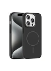 Apple iPhone 15 Pro Max Kılıf M-safe Şarj Özellikli Zore Ruby Sert Kapak