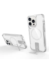 Apple iPhone 15 Pro Max Kılıf M-safe Şarj Özellikli Zore T-Max Standlı Kapak