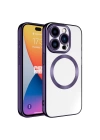 Apple iPhone 15 Pro Max Kılıf M-safe Wireless Şarj Özellikli Zore Setro Silikon