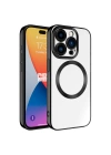 Apple iPhone 15 Pro Max Kılıf M-safe Wireless Şarj Özellikli Zore Setro Silikon