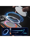Apple iPhone 15 Pro Max Kılıf M-safe Şarj Özellikli Renkli Kenar Airbag Şeritli Zore Lamer Kapak