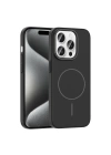 Apple iPhone 15 Pro Max Kılıf M-safe Şarj Özellikli Zore Ruby Sert Kapak