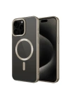 Apple iPhone 15 Pro Max Kılıf Mat Tasarımlı M-safe Wireless Şarj Özellikli Zore Mat Setro Kapak