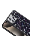 Apple iPhone 15 Pro Max Kılıf Taşlı ve Simli Tasarım Zore Azra Kapak