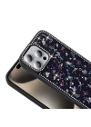 Apple iPhone 15 Pro Max Kılıf Taşlı ve Simli Tasarım Zore Azra Kapak