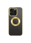 Apple iPhone 15 Pro Max Kılıf Tek Kamera Çerçeveli Logo Gösteren Zore Omega Kapak