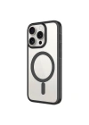 Apple iPhone 15 Pro Max Kılıf Wireless Şarj Özellikli Sert PC Zore Mat Riksos M-safe Kapak