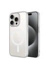 Apple iPhone 15 Pro Max Kılıf Wireless Şarj Özellikli Sert PC Zore Mat Riksos M-safe Kapak