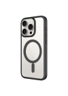 Apple iPhone 15 Pro Max Kılıf Wireless Şarj Özellikli Sert PC Zore Mat Riksos M-safe Kapak