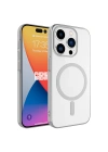 Apple iPhone 15 Pro Max Kılıf Zore Wireless Şarj Özellikli Pixel M-safe Kapak