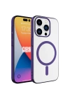 Apple iPhone 15 Pro Max Kılıf Zore Wireless Şarj Özellikli Pixel M-safe Kapak