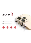 Apple iPhone 15 Pro Max Zore CL-12 Premium Safir Parmak İzi Bırakmayan Anti-Reflective Kamera Lens Koruyucu