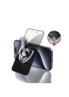 Apple iPhone 15 Zore Rika Premium Privacy Temperli Cam Ekran Koruyucu