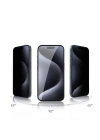 Apple iPhone 15 Zore Rika Premium Privacy Temperli Cam Ekran Koruyucu
