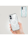 Apple iPhone 16 Kılıf M-safe Şarj Özellikli Airbagli Şeffaf Zore İncek Kapak