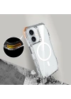 Apple iPhone 16 Kılıf M-safe Şarj Özellikli Airbagli Şeffaf Zore İncek Kapak