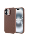 Apple iPhone 16 Kılıf M-safe Şarj Özellikli Karbon Fiber Görünümlü Zore Troy Kapak