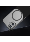 Apple iPhone 16 Kılıf M-Safe Şarj Özellikli Mıknatıslı Zore Duble Kapak