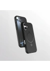 Apple iPhone 16 Kılıf M-safe Şarj Özellikli Standlı Zore Samara Kapak