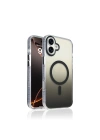 Apple iPhone 16 Kılıf M-safe Şarj Özellikli Transparan Renk Geçişli Zore Toros Kapak