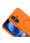 Apple iPhone 16 Kılıf M-Safe Şarj Özellikli Zore Aris Silikon Kapak