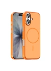 Apple iPhone 16 Kılıf M-Safe Şarj Özellikli Zore Lora PC Kapak